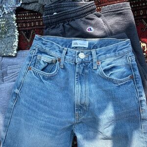 Zara Blue Slim Jeans with Faded Wash